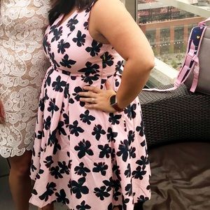 Draper James for ELOQUII Hibiscus Fit and Flare Dress